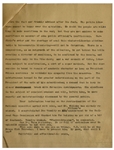 William Taft Letter Signed During WWI With Long Autograph Note Signed -- 5 Days After His Son Charlie Sailed Off to War, Taft Pens, ''I shall be anxious for 'those in peril on the sea' for some time''